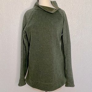 PrAna “Brandie” Wool Blend Rye Green Sweater